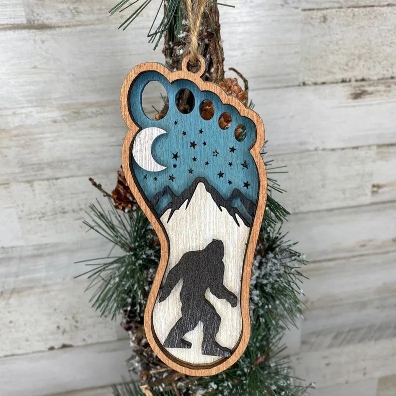 Bigfoot Christmas Ornament
