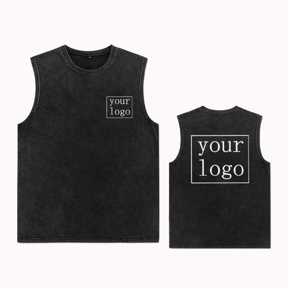 Customized Printed Cotton T Shirt Harajuku Men's Top DIY Your Like Photo Logo T-shirt Vintage Personalized Custom Short Sleeves