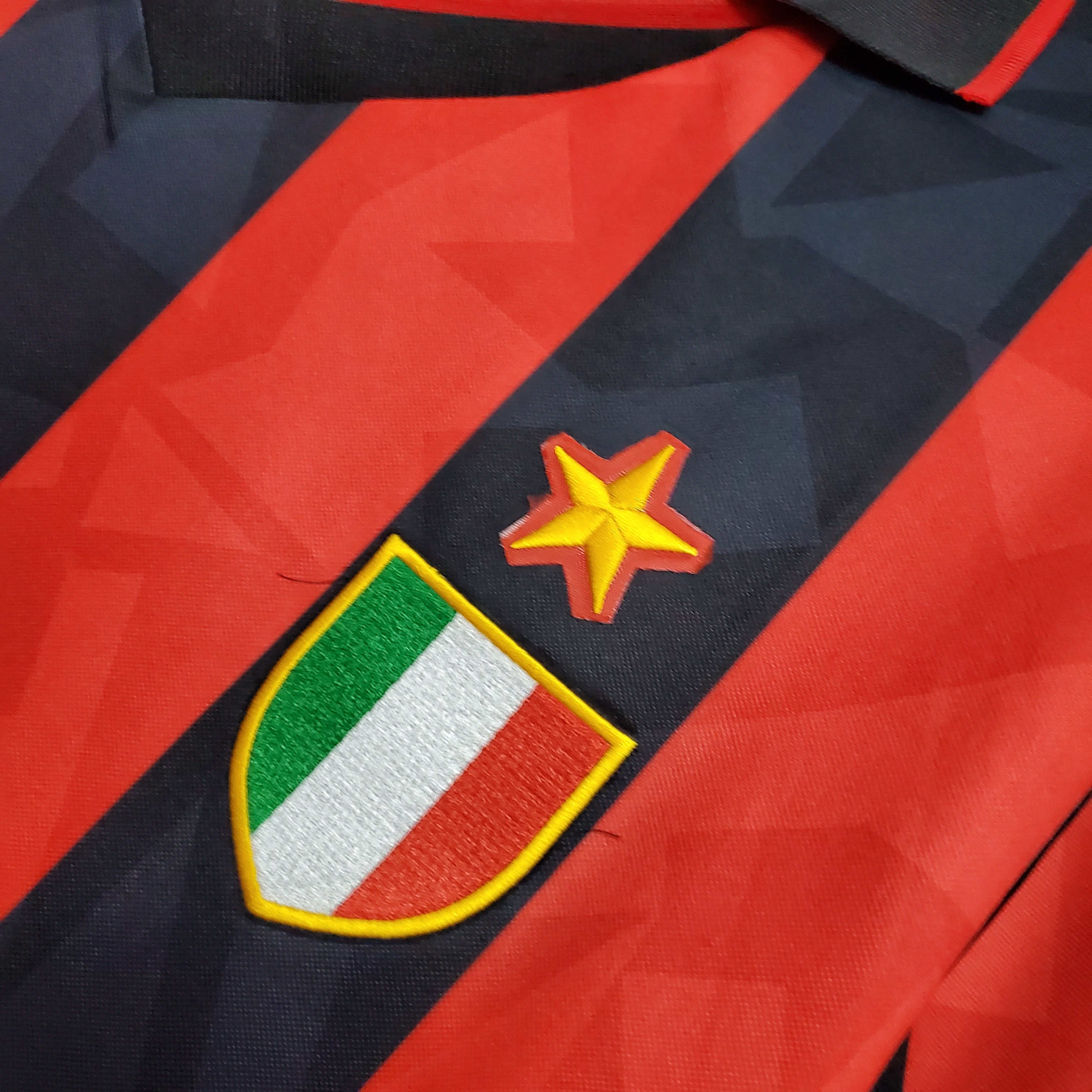 JerseysGala.com | Retro AC Milan 93-94 Home Stadium Jersey -Customize Name, Number and Patch | Worldwide Shipping
