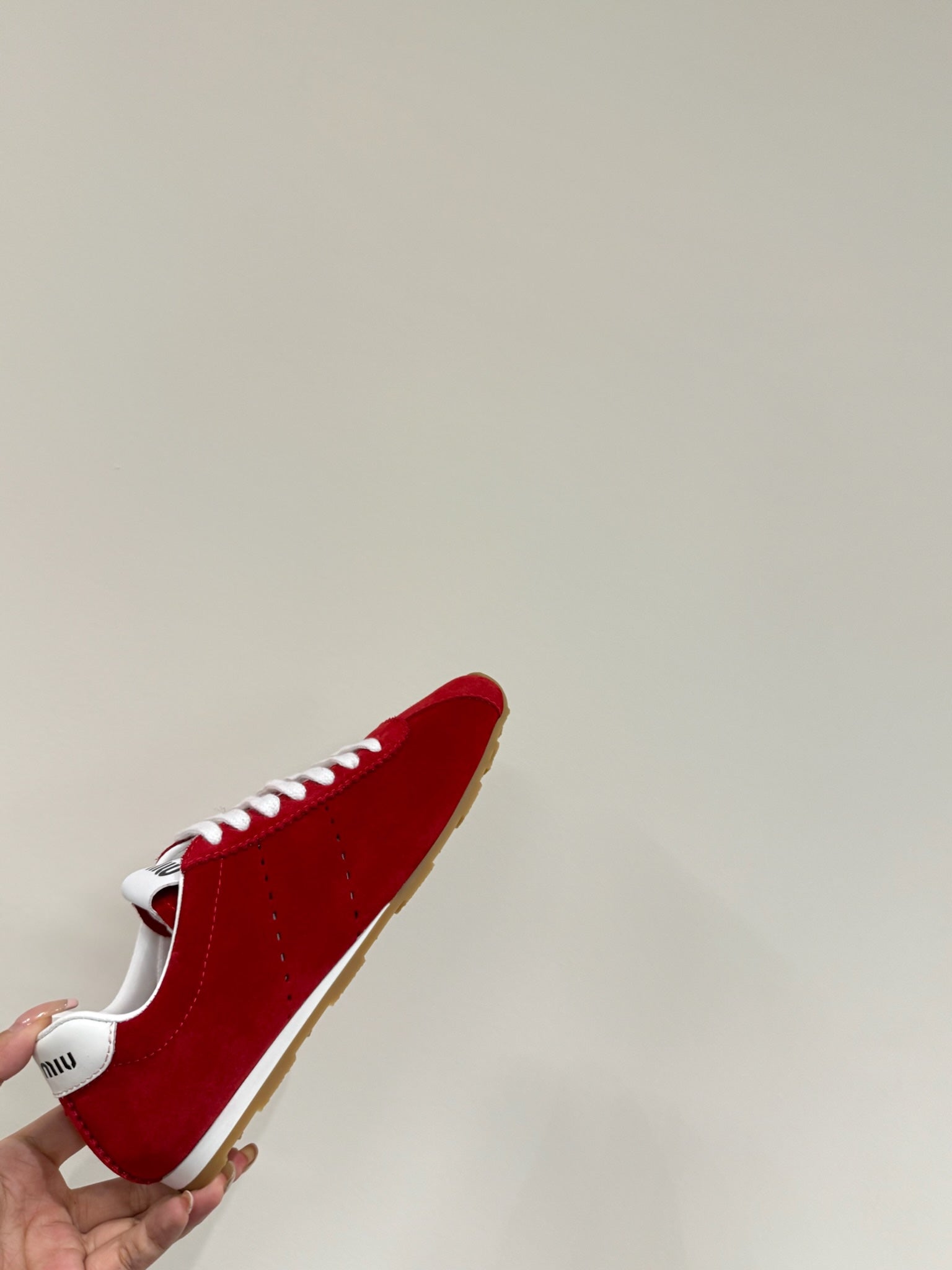 PLUME SNEAKERS IN RED SUEDE、mysite、Cacoeks