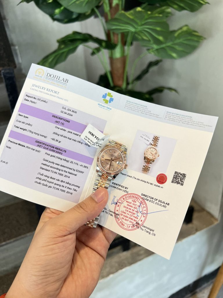 Đồng Hồ Rolex DateJust Nữ Bọc Vàng Dây Demi Nhà Máy GM Tốt Nhất (1)