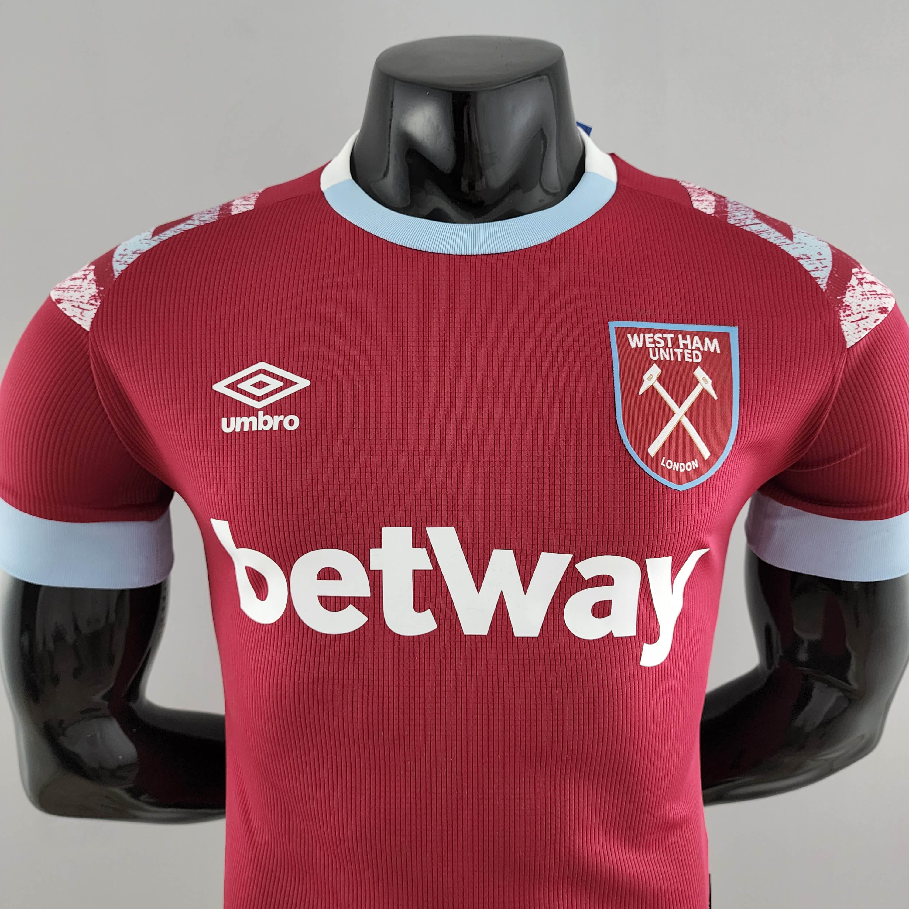 2022/2023 Player Version West Ham United Home Football Shirt 1:1 Thai Quality:football jersey mysite: unitedjerseyfootball 邓江浪:football