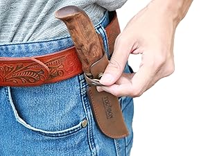 Leather Fixed Blade Knife Sheath
