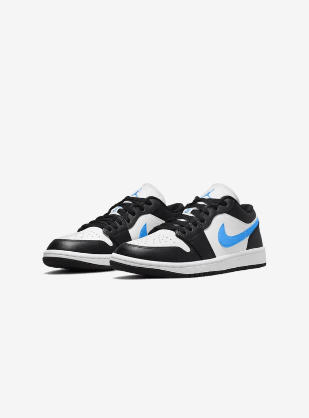 Air Jordan 1 Low Black University Blue White、JORDAN、Cacoeks