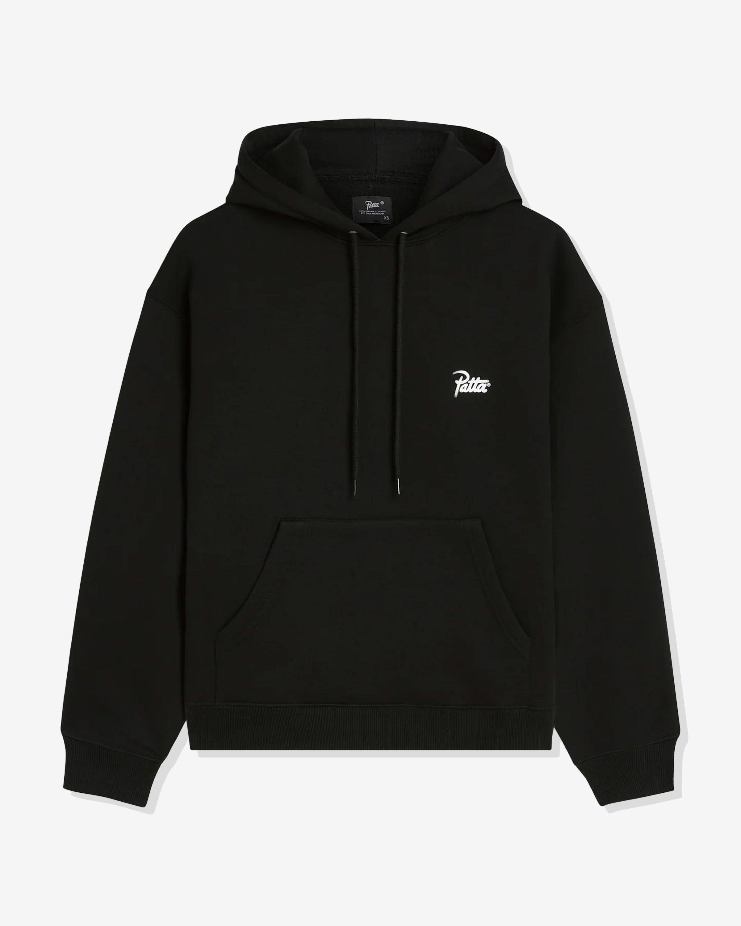 PATTA BARK BOXY HOODIE - BLACK