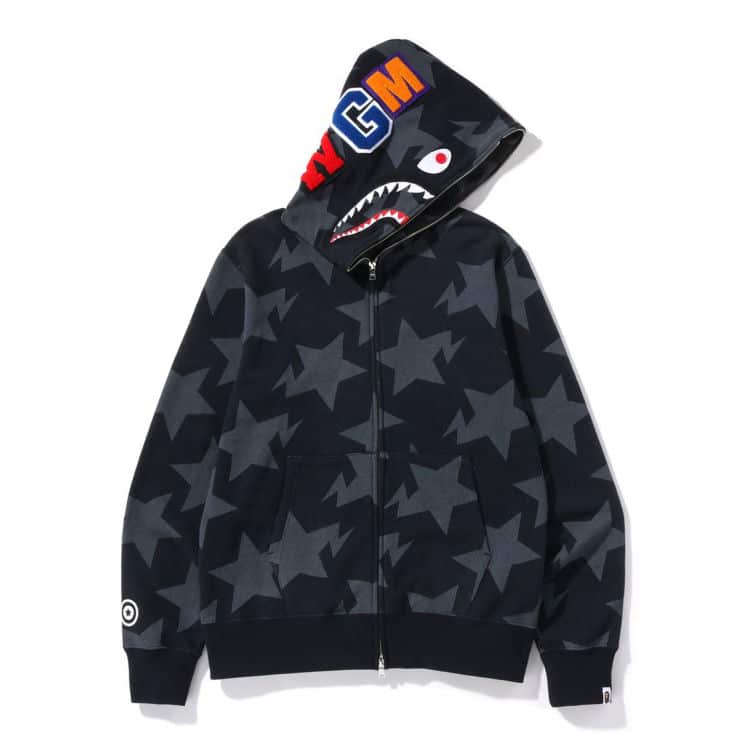 BAPE Shark STA Pattern Full Zip Hoodie、mysite、Cacoeks