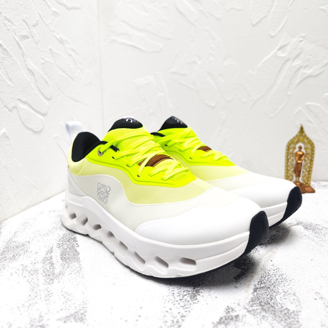 CLOUDTILT 2.0 SNEAKER NEON YELLOW MIX PALE GRAY CALFSKIN AND BREATHABLE MESH、mysite、Cacoeks
