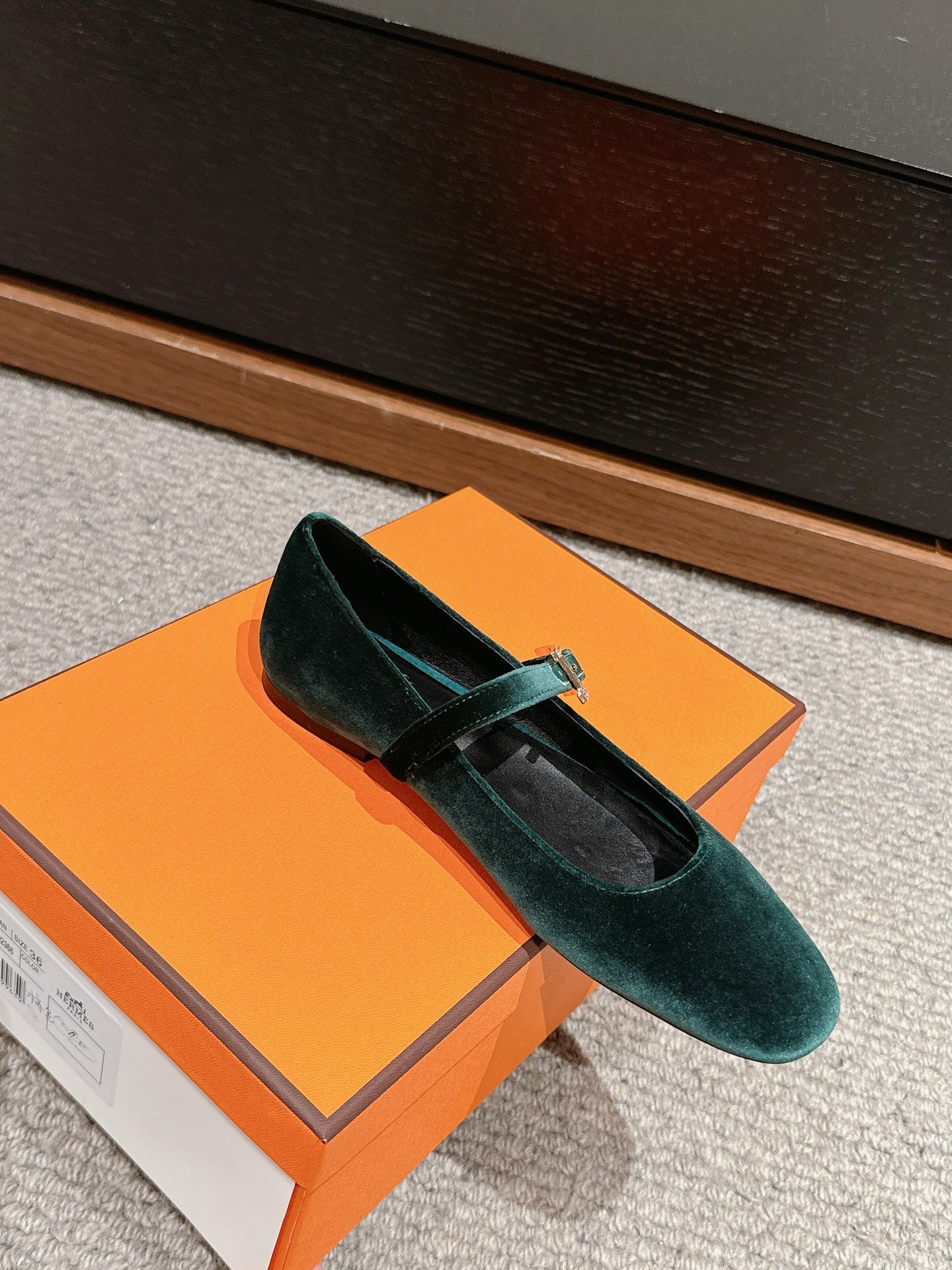 JANE BALLET FLAT CASTLETON GREEN VELVET、mysite、Cacoeks