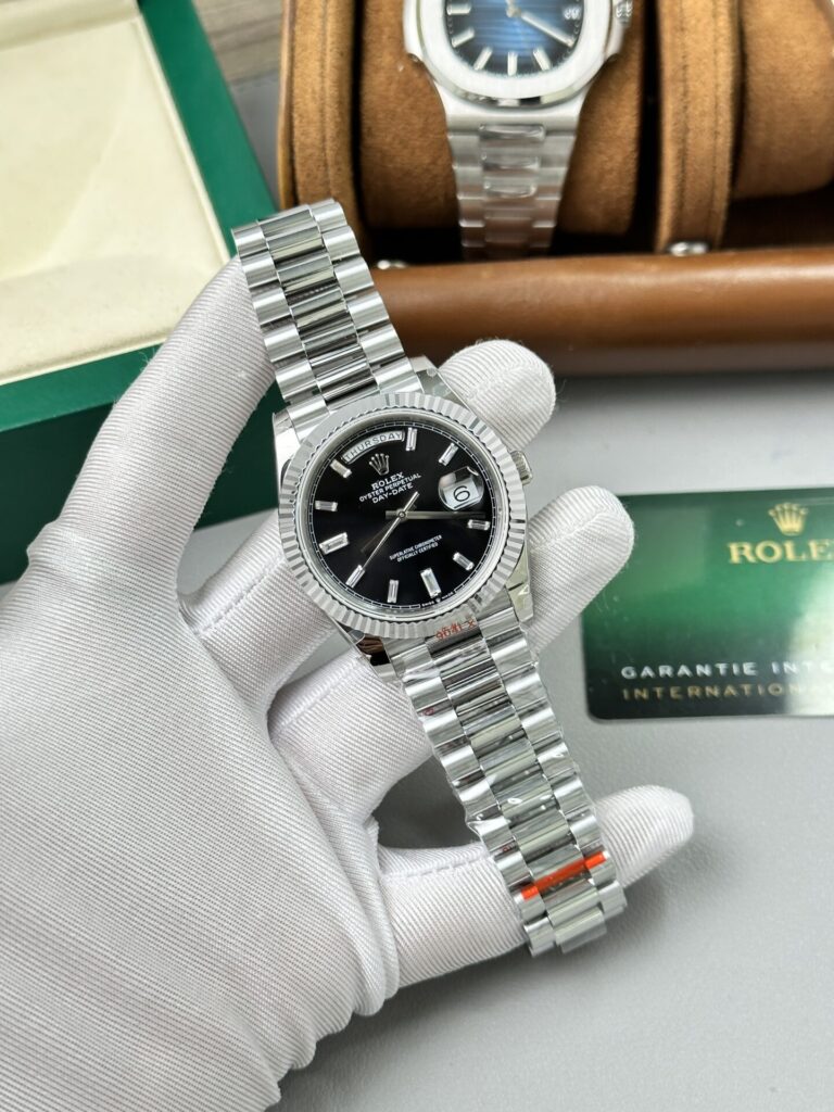 Đồng Hồ Rolex Day-Date 228236 Rep 11 Nặng ~167gr Mặt Đen GM Factory 40mm (1)