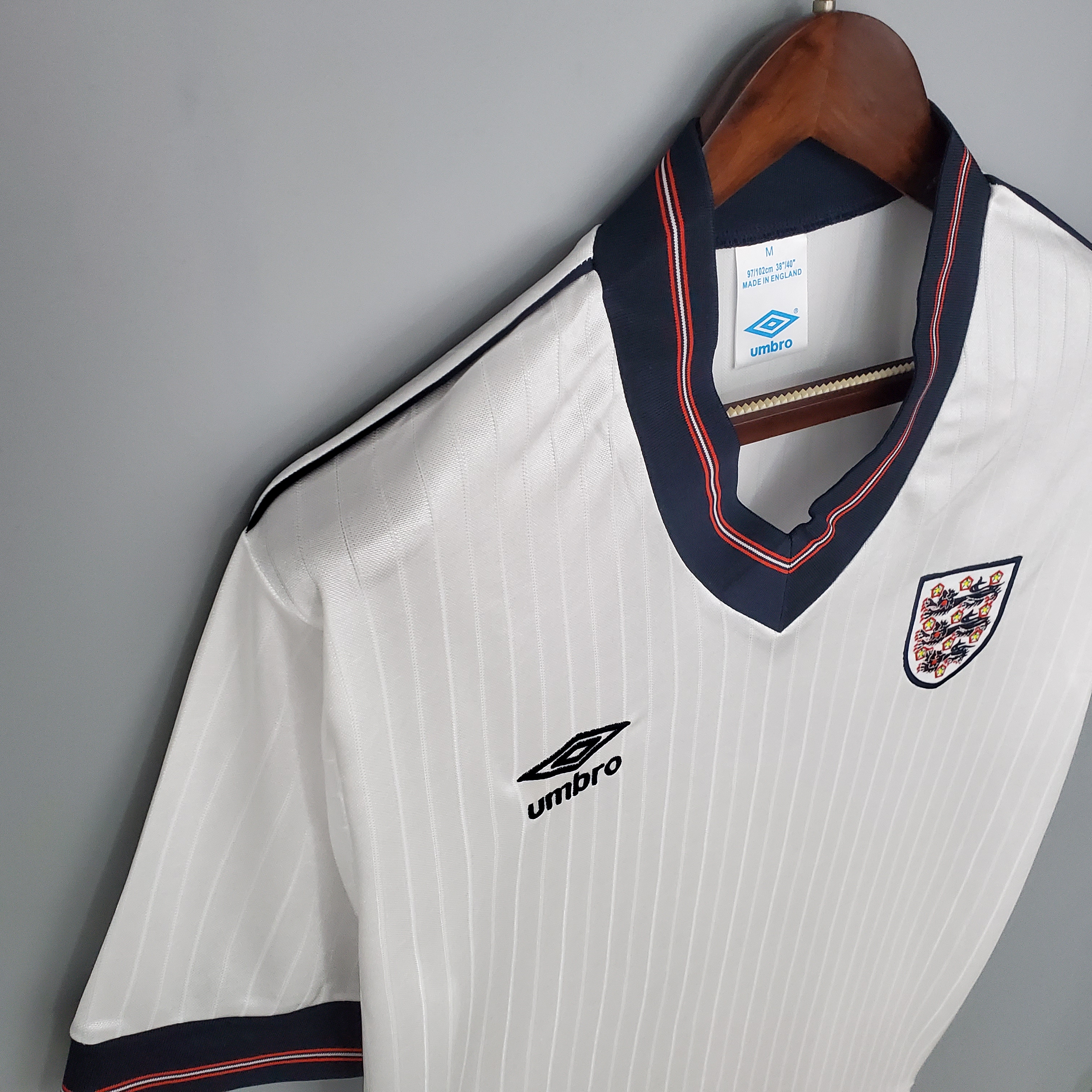 Higojerseys-Retro England 1984-87 Home Stadium Jersey