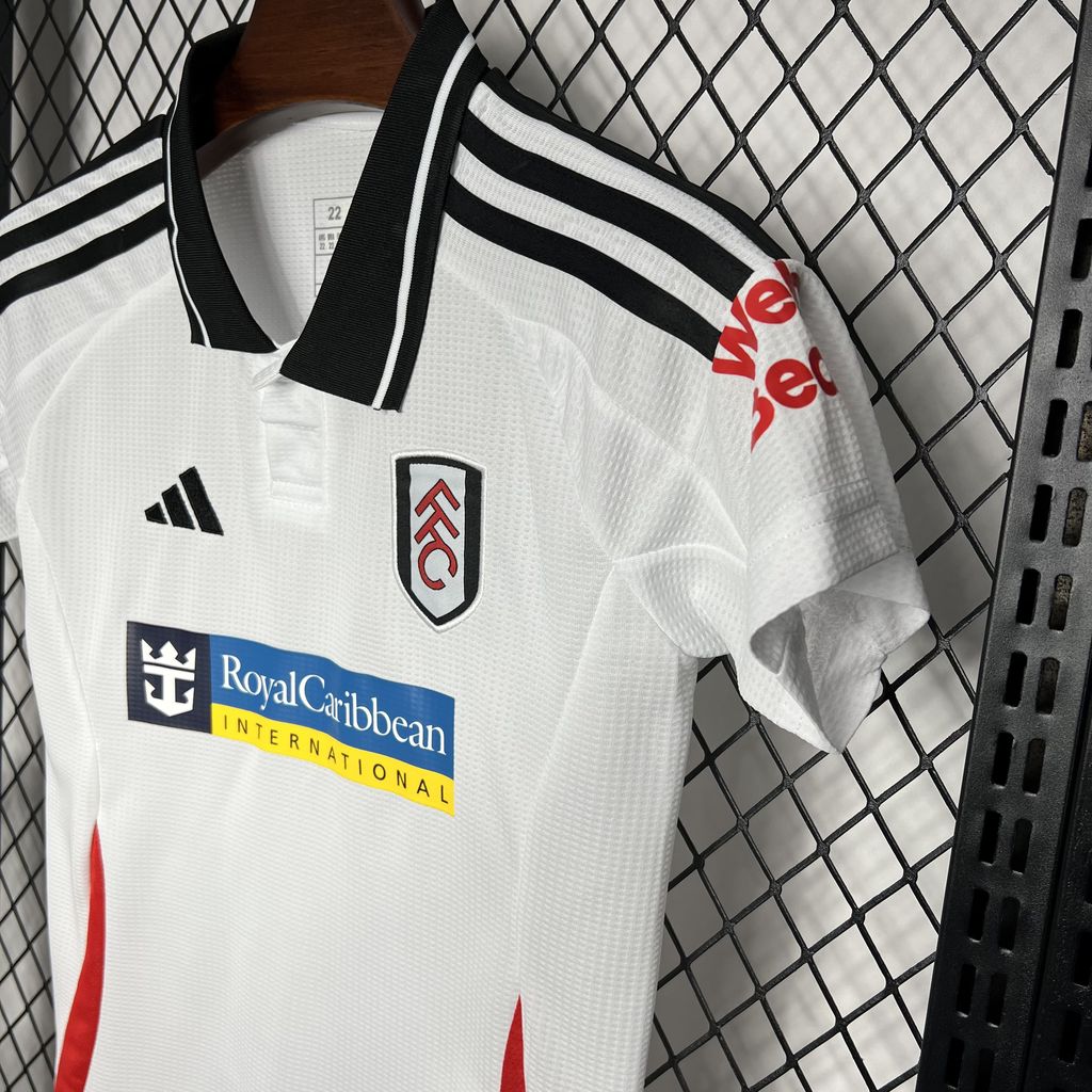 ManixJersey.com | Fulham 24-25 Home Stadium Kids Kit -Customize Name, Number and Patch | Worldwide Shipping
