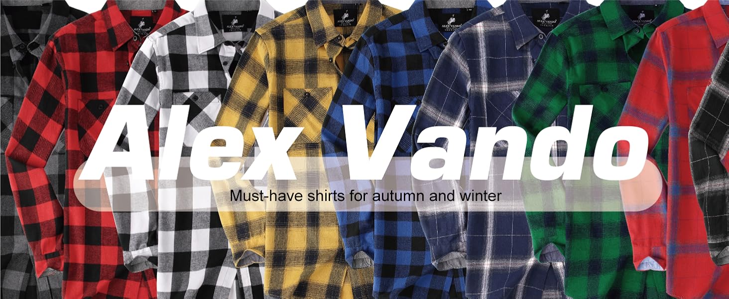 long sleeve flannel shirts for men
