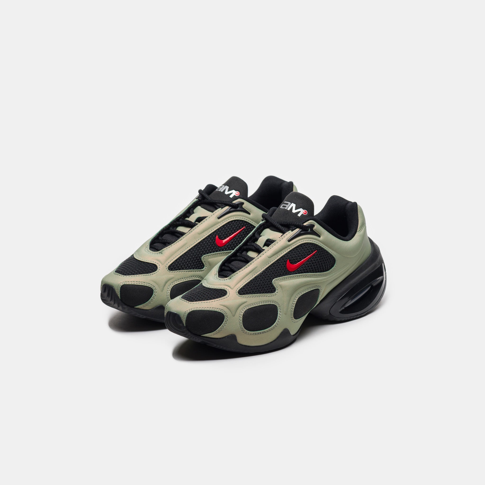 Air Max Muse Sneaker in Black/University Red/Oil Green