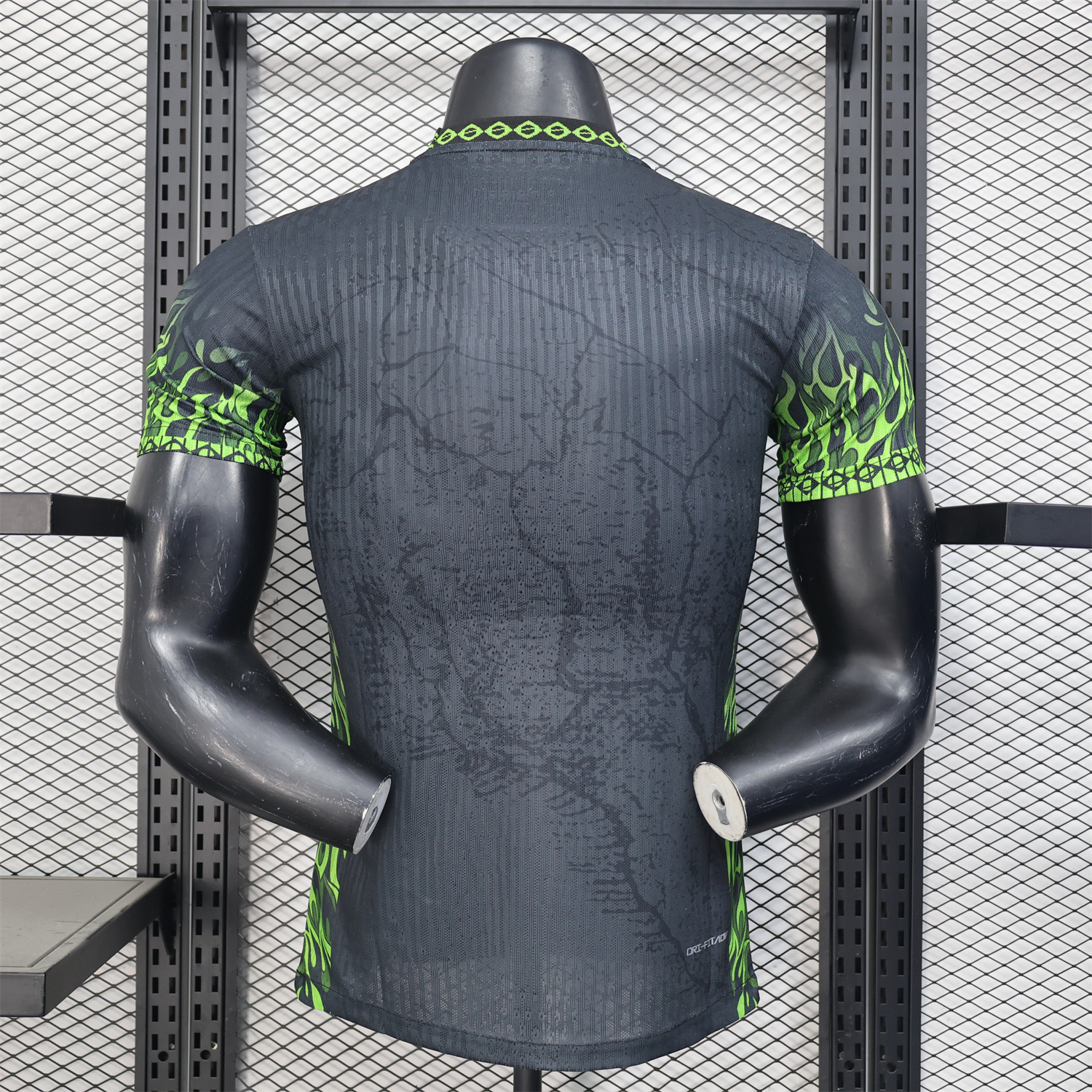 GlobeJersey-Brazil 2025 Green Fire Black Special Edition Jersey - Player Version