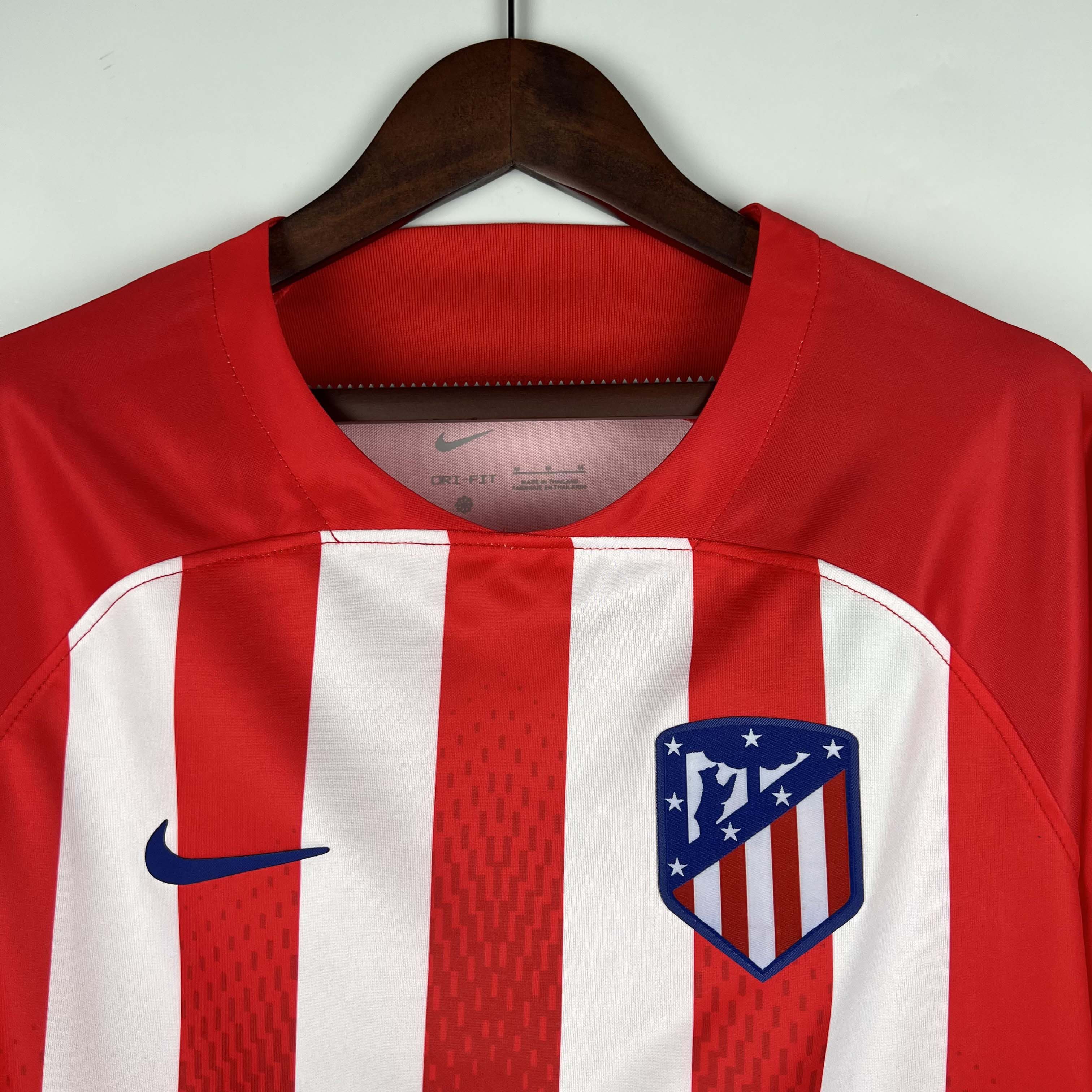 2023/2024 Long Sleeve Atletico Madrid Home1:1 Thai Quality:football jersey mysite: unitedjerseyfootball 邓江浪:football