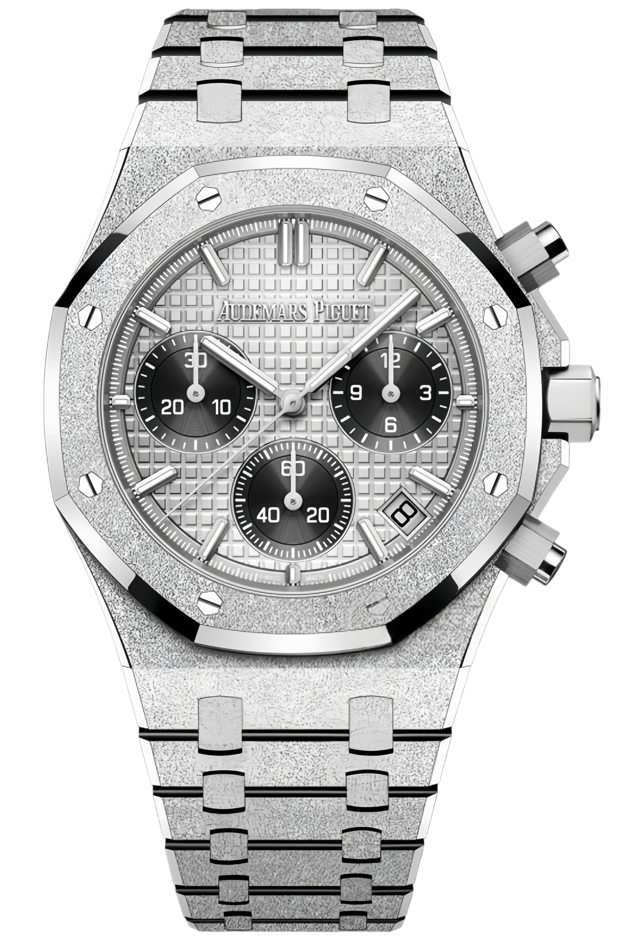 Audemars Piguet Royal Oak Chronograph Ref. 26240BC.GG.1324BC.01 Super Clone Watch – White Gold Deep Blue Dial Swiss Replica