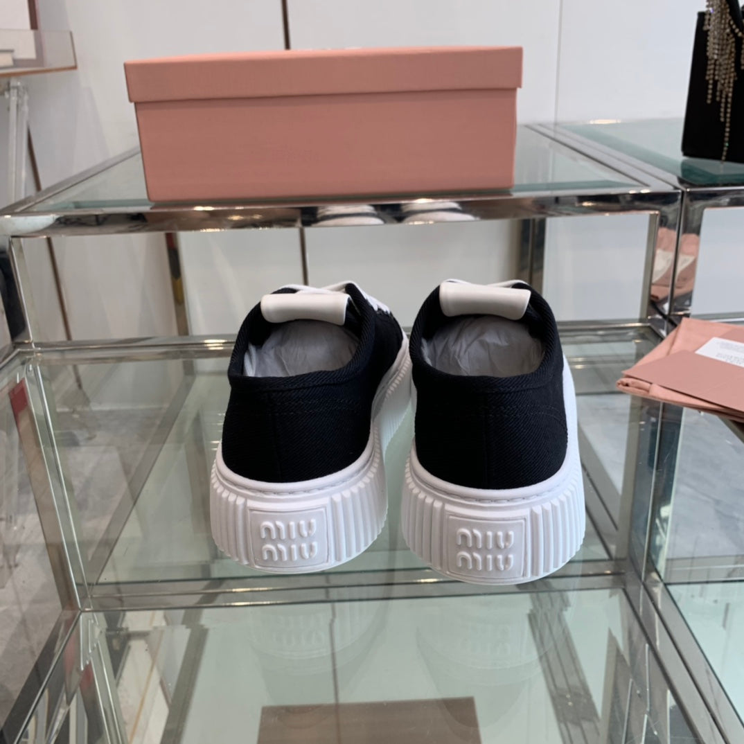 Sneakers High Sole Black And White Canvas、mysite、Cacoeks