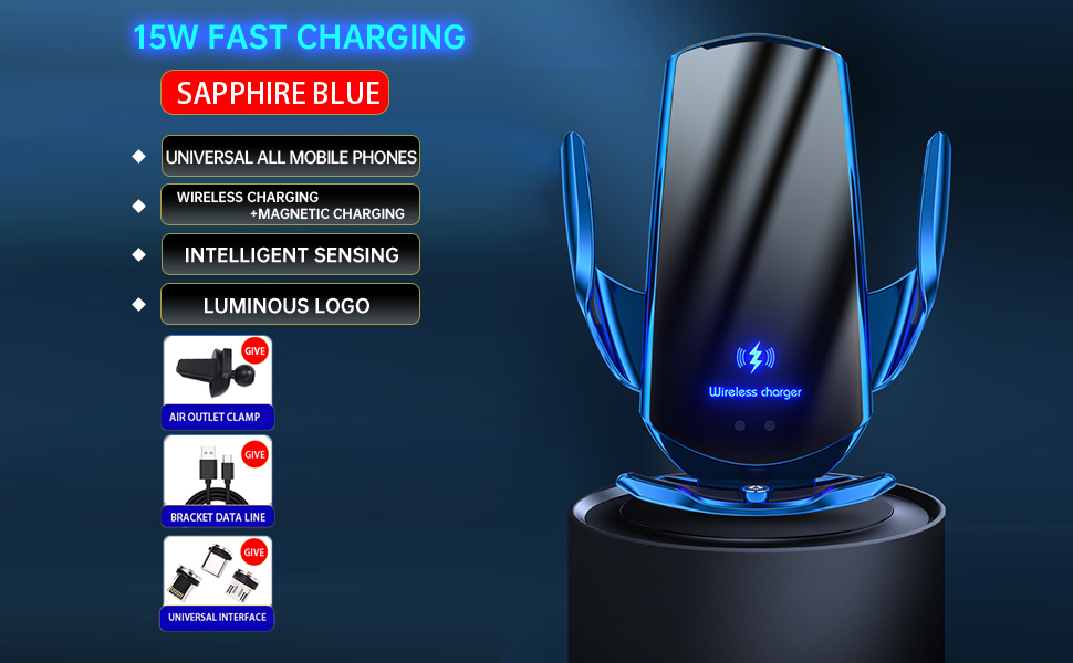 Car wireless charger bracket
