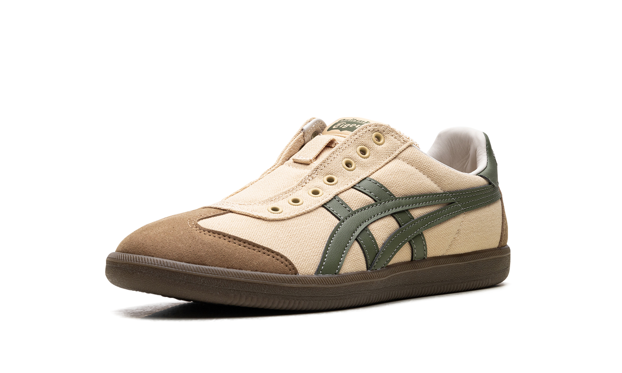 Tiger Tokuten Slip-On "Beige Brown Green"、mysite、Cacoeks