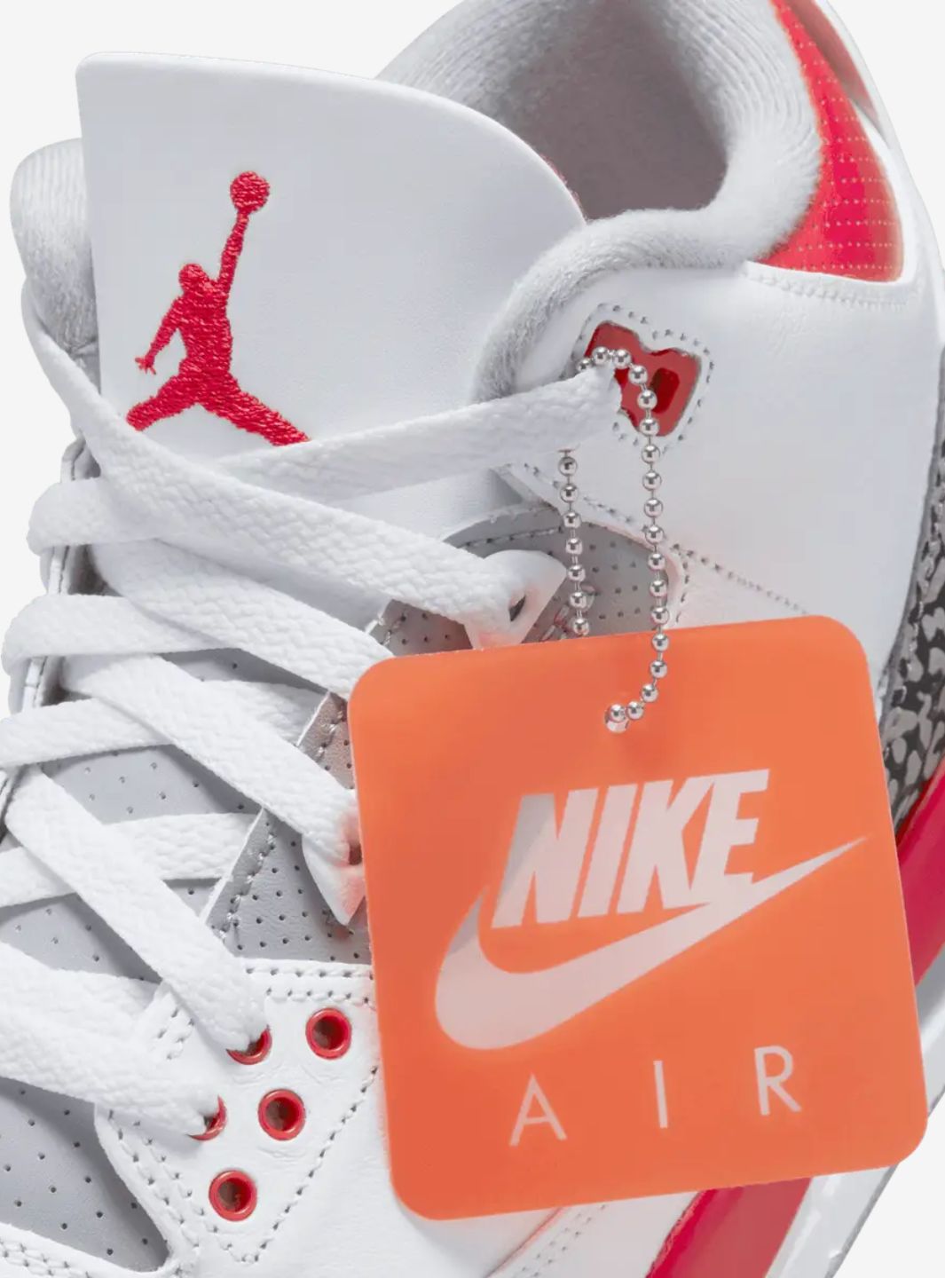 Air Jordan 3 Retro Fire Red (2022)、JORDAN、Cacoeks