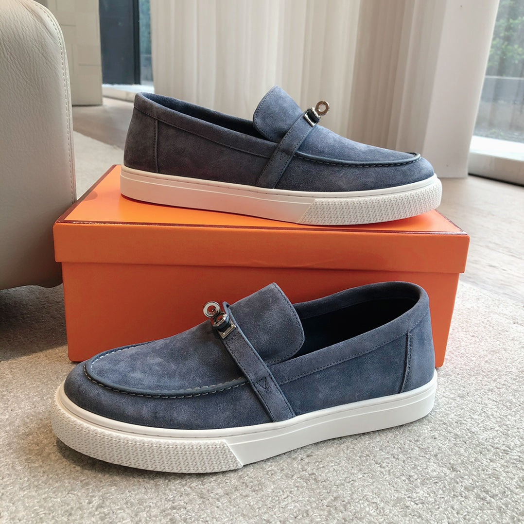 GAME SLIP-ON SNEAKER NAVY SUEDE、mysite、Cacoeks