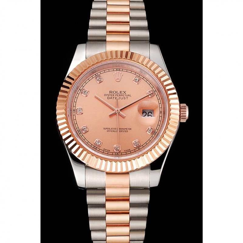 Superclone Rolex Datejust 41mm Rose-Gold Dial REP016816-fasswatch