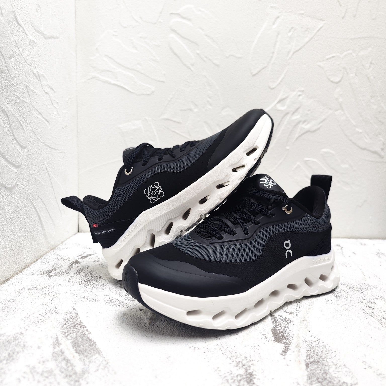 CLOUDTILT 2.0 SNEAKER IN BLACK CALFSKIN AND BREATHABLE MESH、mysite、Cacoeks
