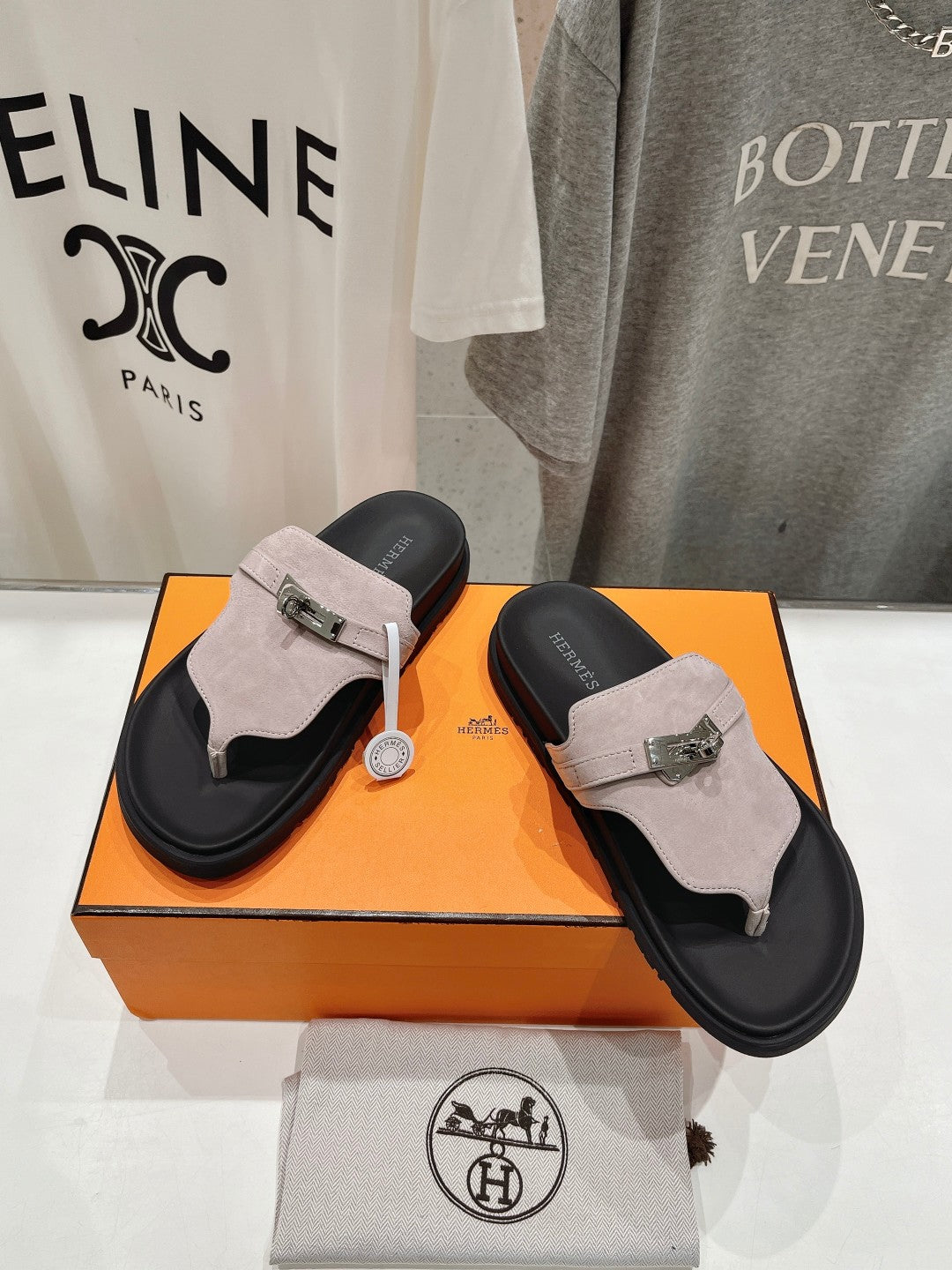 EMPIRE SANDAL BLACK MIX LIGHT GRAY SUEDE、mysite、Cacoeks