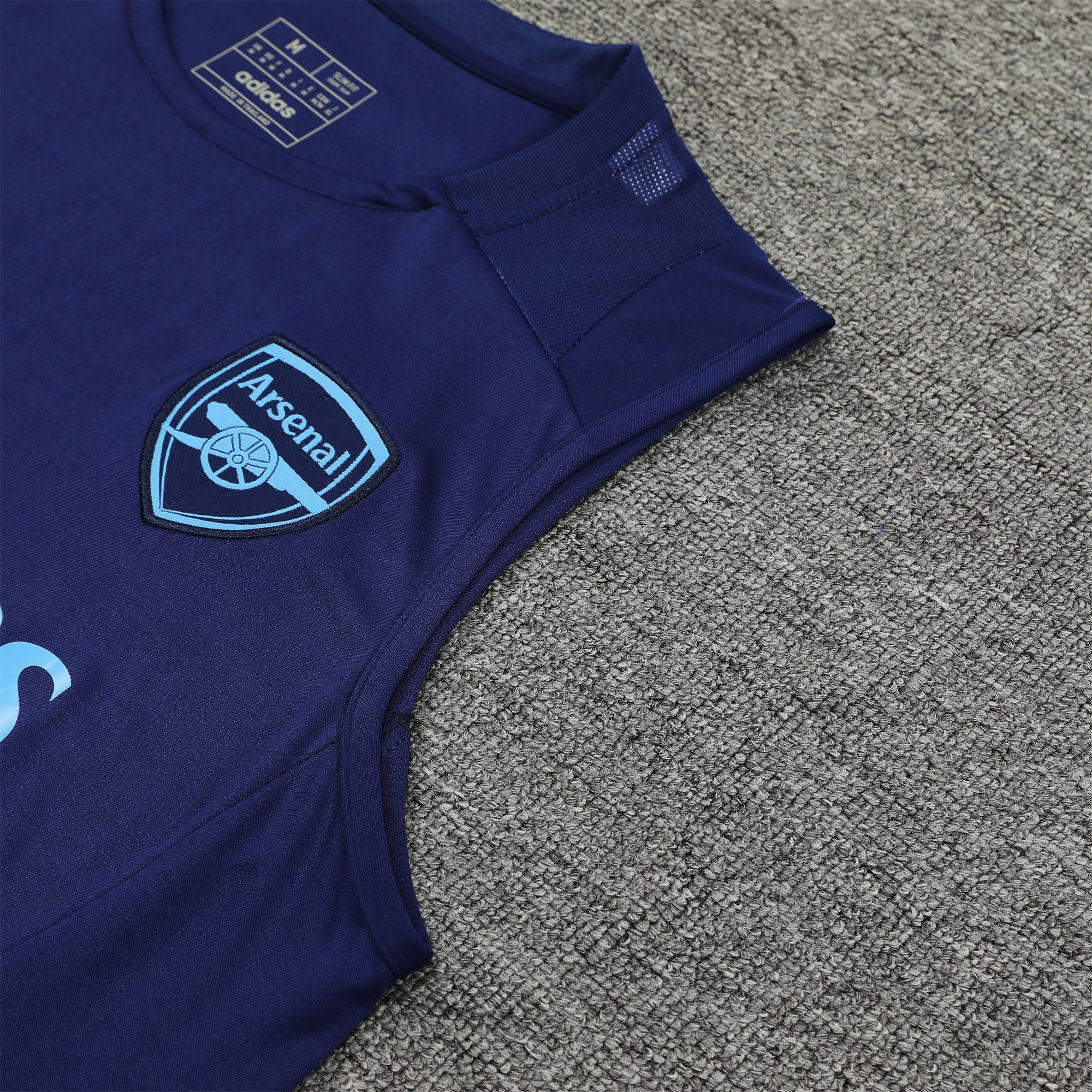 ManixJersey.com | Arsenal 24-25 Vest Training Set - Blue -Customize Name, Number and Patch | Worldwide Shipping