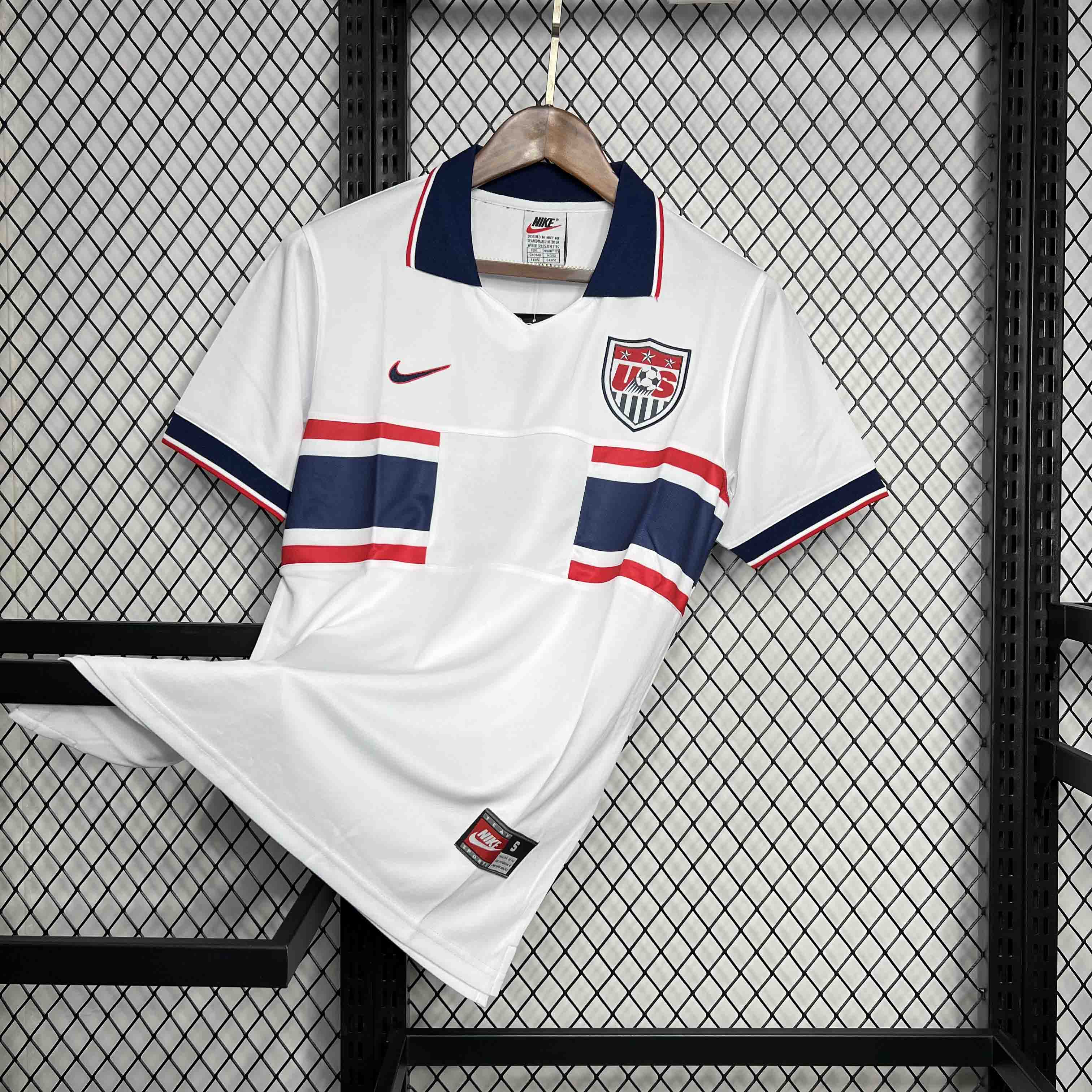 Higojerseys-Retro United States USA 1995 Home Stadium Jersey