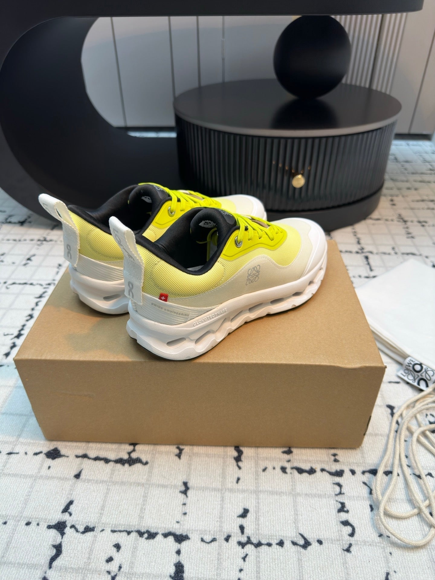 LW CLOUDTILT 2.0 SNEAKER WHITE AND LEMON POLYESTER、mysite、Cacoeks