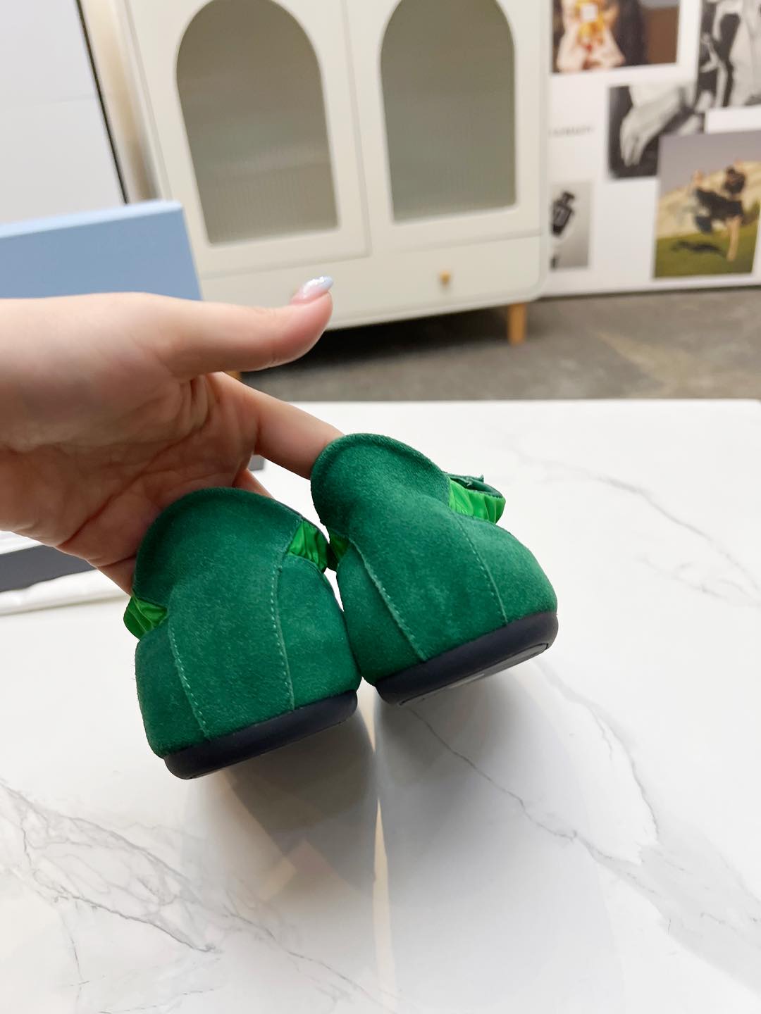 COLLAPSE SNEAKERS IN GREEN SUEDE AND NYLON、mysite、Cacoeks