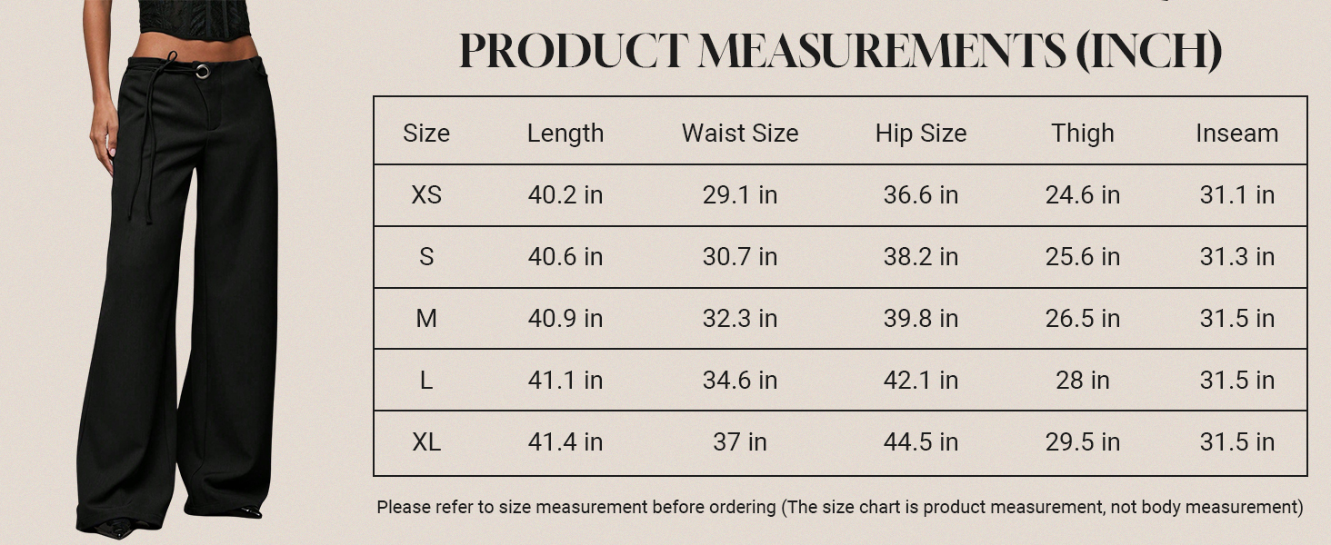 Women&#39;s Low Rise Waisted Dress Pants Wide Leg Straighvt Trousers Work Slacks Pants Business