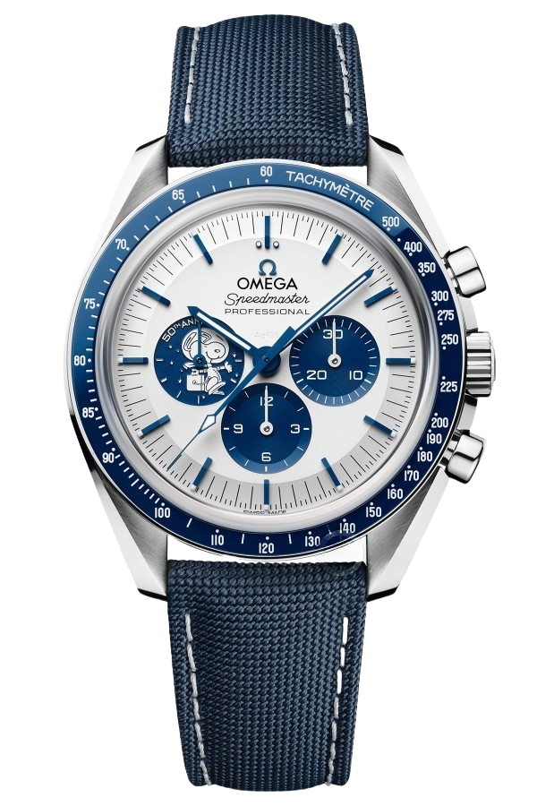 Omega Speedmaster Ref. 310.32.42.50.02.001 Super Clone Watch – White Dial Stainless Steel Bracelet Fake Replica (Snoopy Award 50th Anniversary)