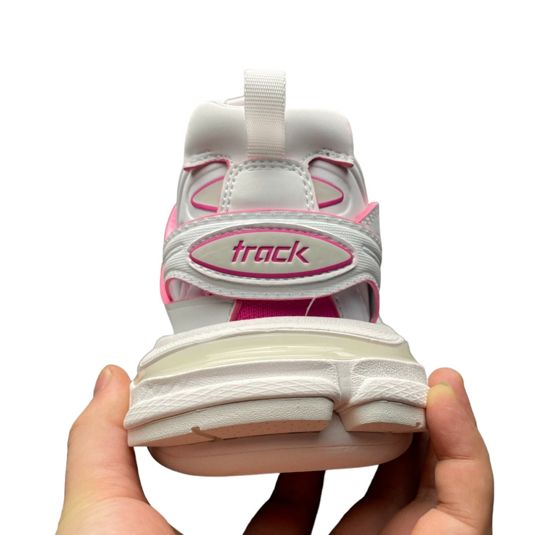 Balenciaga Track Sock Sneaker in White Neon Pink、mysite、Cacoeks