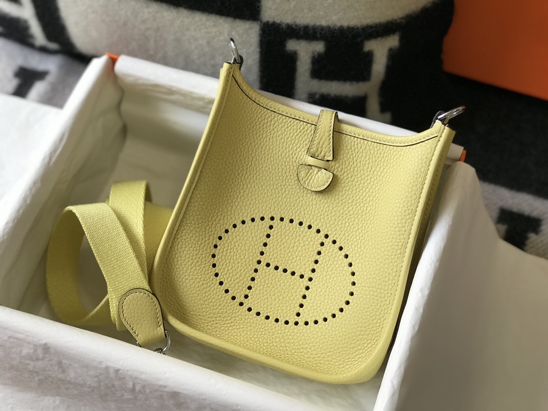 Original Copy Hermes Mini Evelyne Leather Bags More Colors-2
