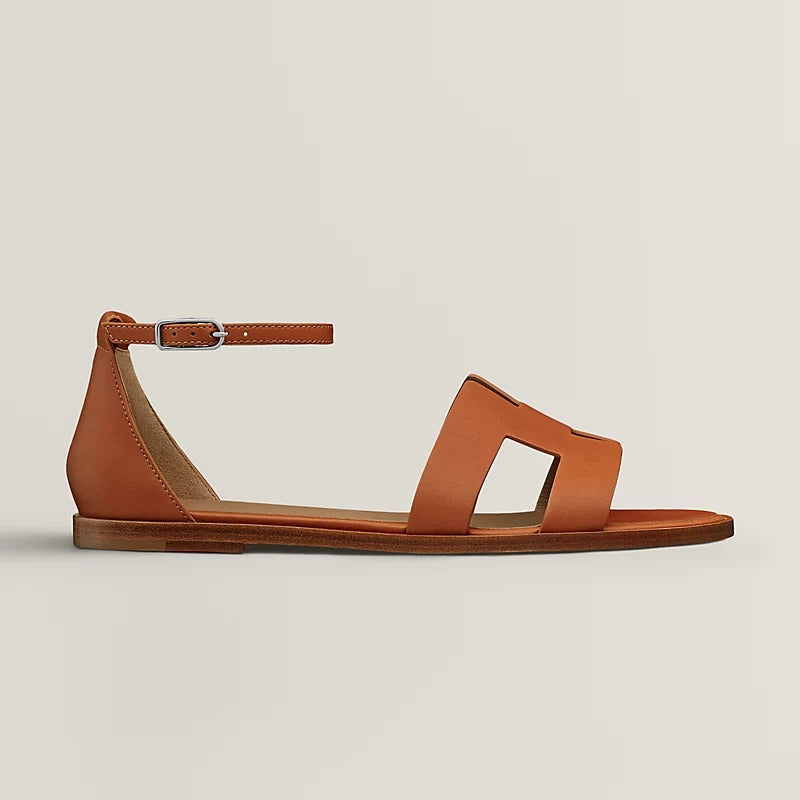 SANTORINI SANDAL CARAMEL CALFSKIN、mysite、Cacoeks