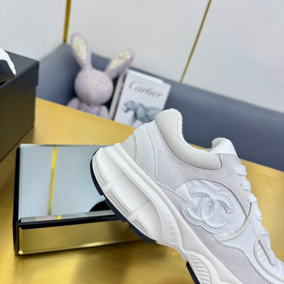 SNEAKER IN PALE GRAY SUEDE AND MESH、mysite、Cacoeks