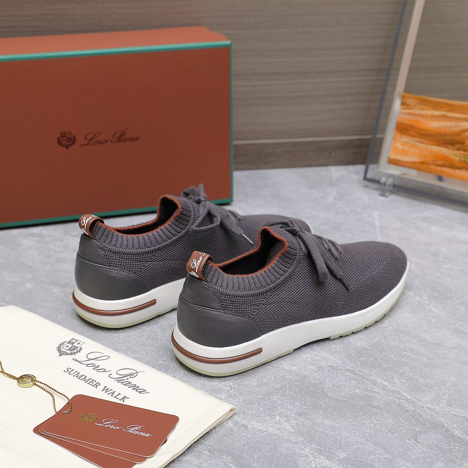 LP LADY FLEXY WALK SNEAKER IN GREY FABRIC、mysite、Cacoeks