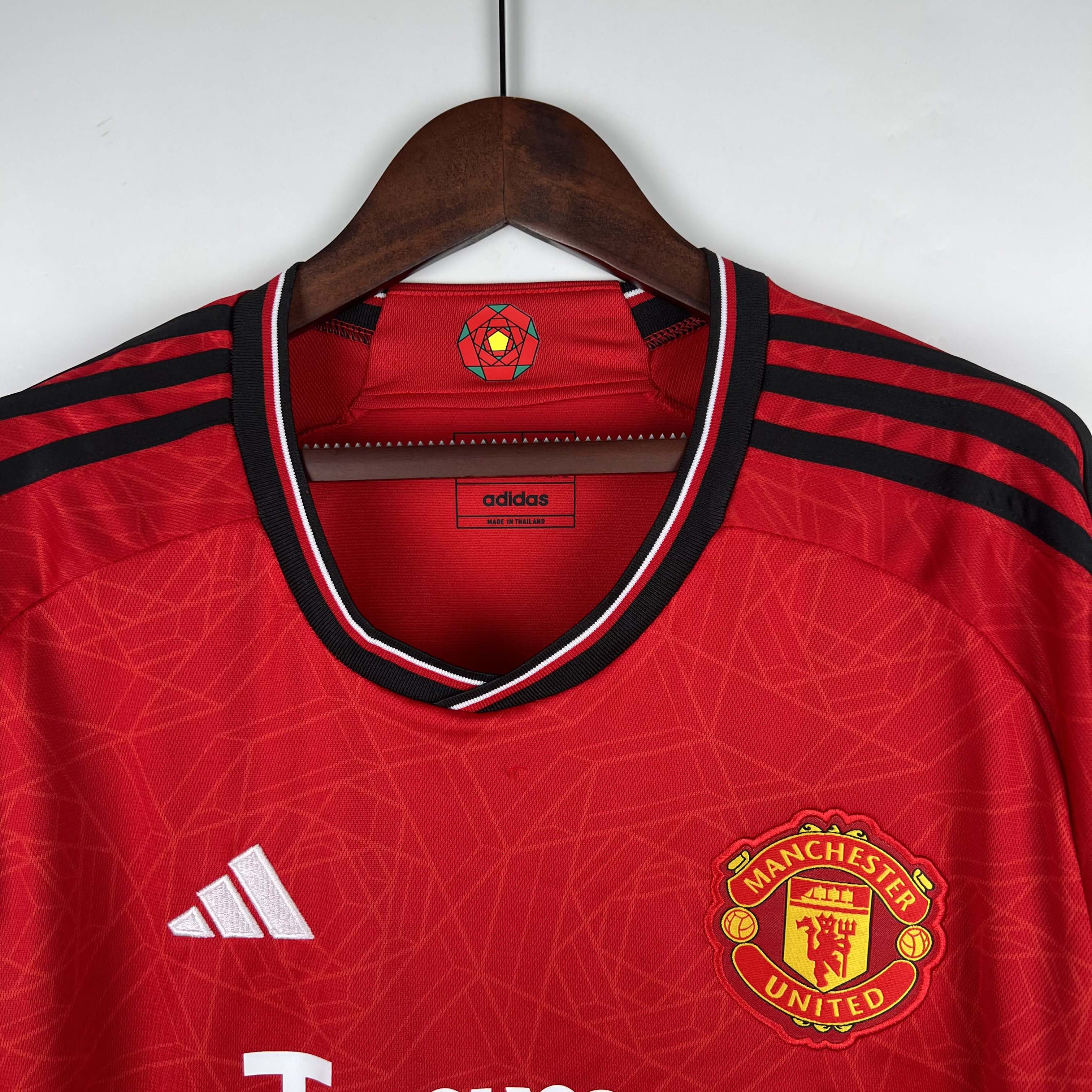 2023/2024 Long Sleeve Manchester United Home Football Shirt 1:1 Thai Quality:football jersey mysite: unitedjerseyfootball 邓江浪:football