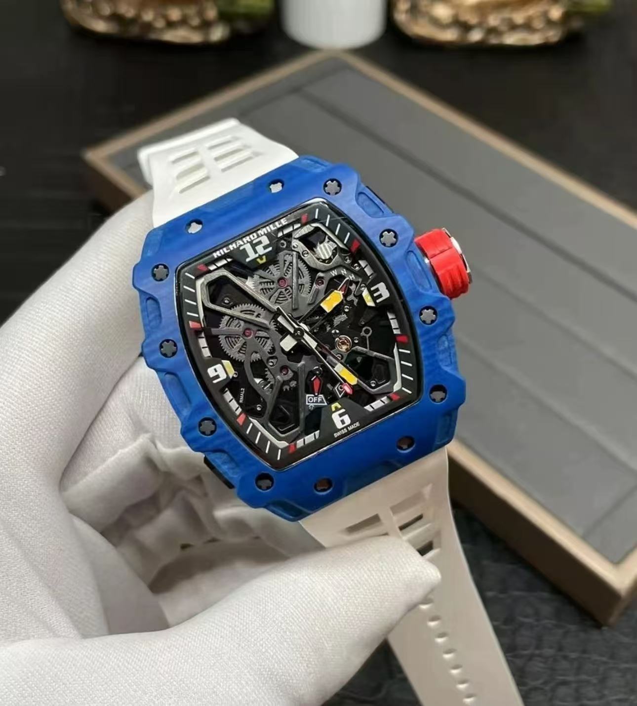 Richard Mille RM 35-03 Blue Quartz TPT Super Clone Watch – Lightweight Fake RM