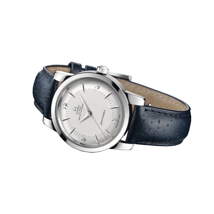omega seamaster 1948 central seconds steel 511 13 38 20 02 001 silver dial replica1