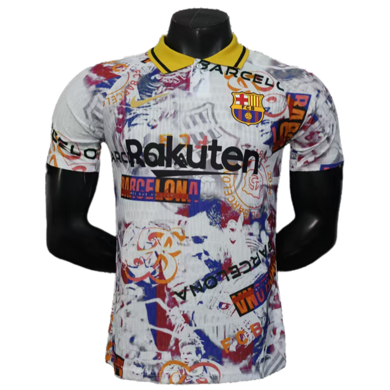 25-26 Barcelona joint Special Edition soccer jersey - Player Version: Ajax 24-25 Home Stadium Jersey - Fans Version mysite: Adidas luxuryfootballshirts.com: https://www.luxuryfootballshirts.com/