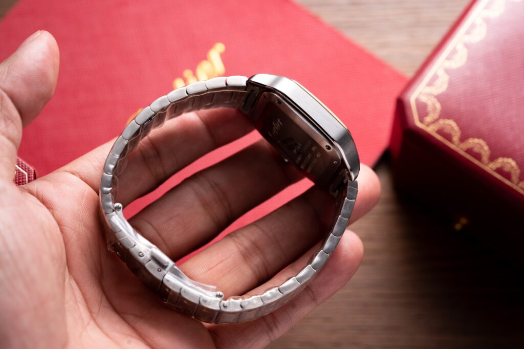 Đồng Hồ Cartier Santos Replica 11 Nữ Màu Demi Nhà Máy BV 35 (9)
