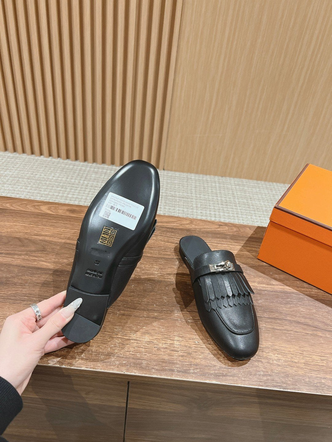 0Z Mule Fringed Black、mysite、Cacoeks