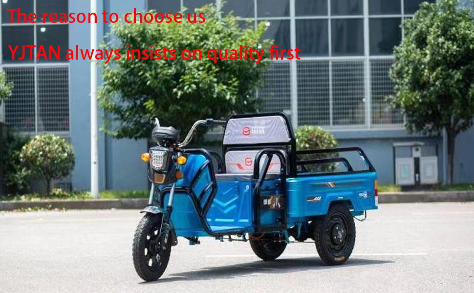 Rear bucket electric tricycle，Electric tricycle with cargo，Three-wheeled electric vehicle