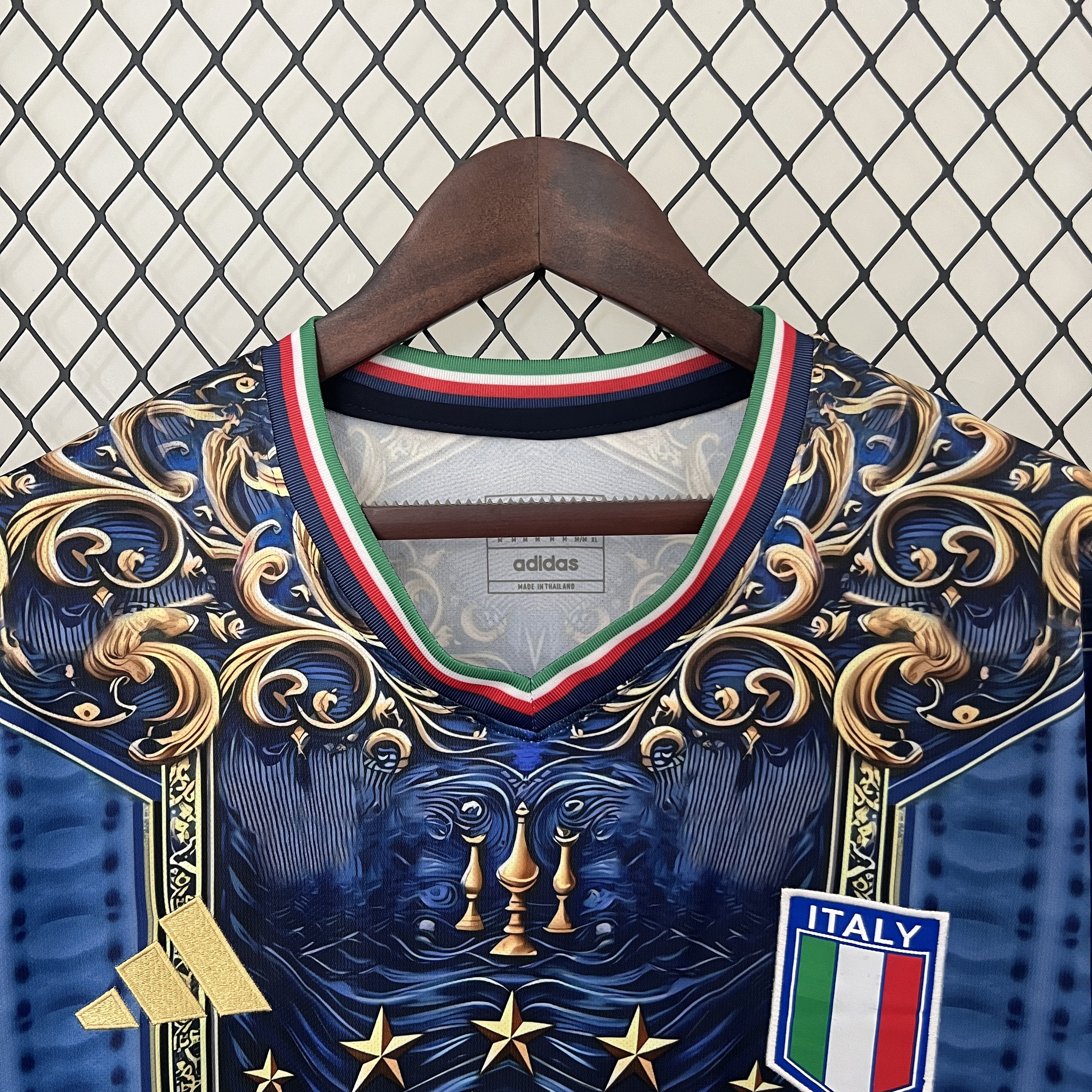 ManixJersey.com | Italy 2024 Blue Mural Special Edition Jersey - Fans Version -Customize Name, Number and Patch | Worldwide Shipping