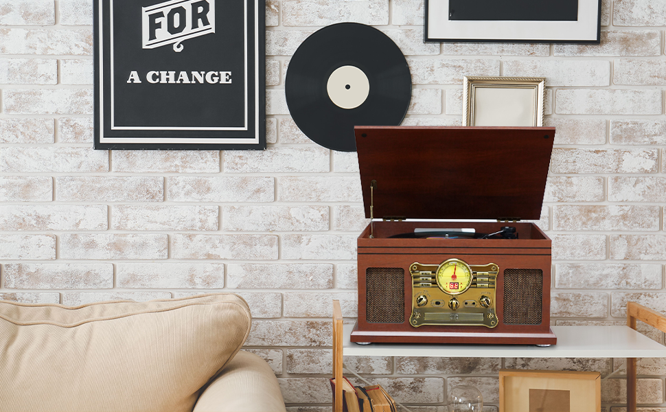 Vintage record player