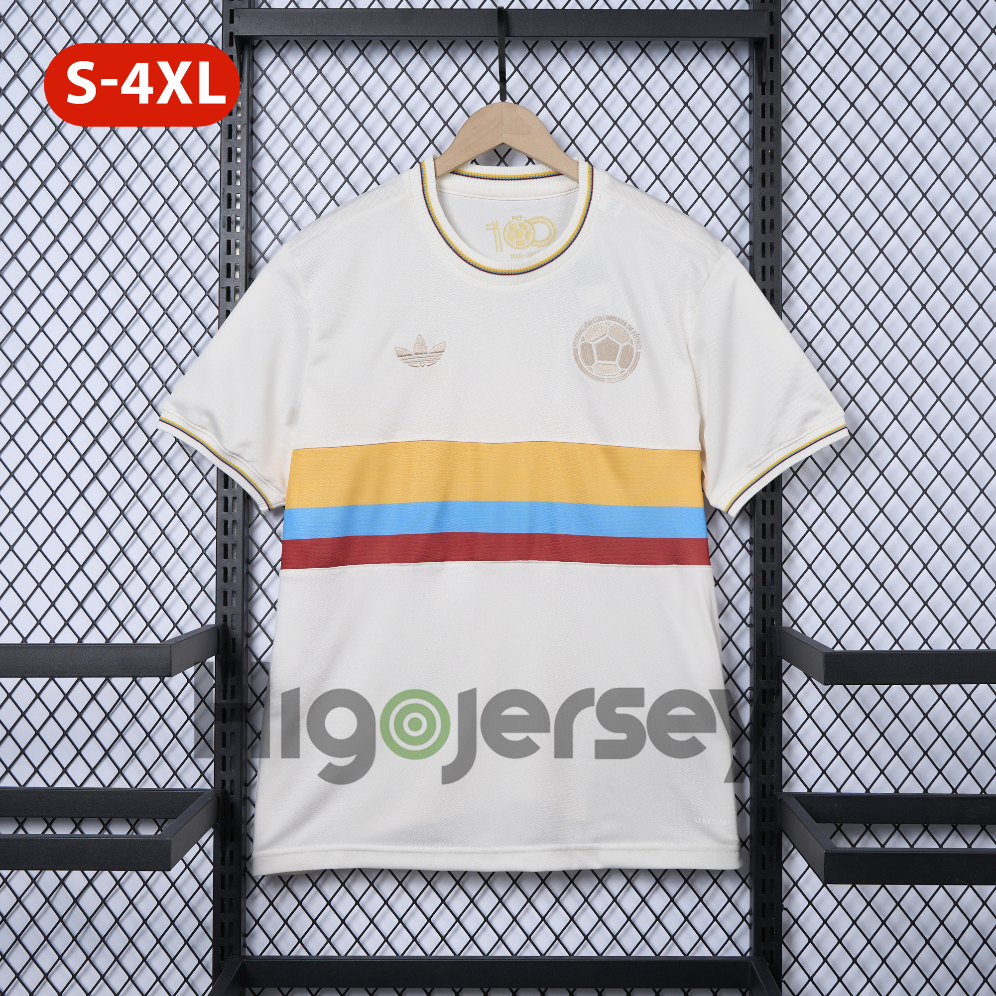Higojerseys-Colombia 2024 100th Anniversary Jersey - Fans Version