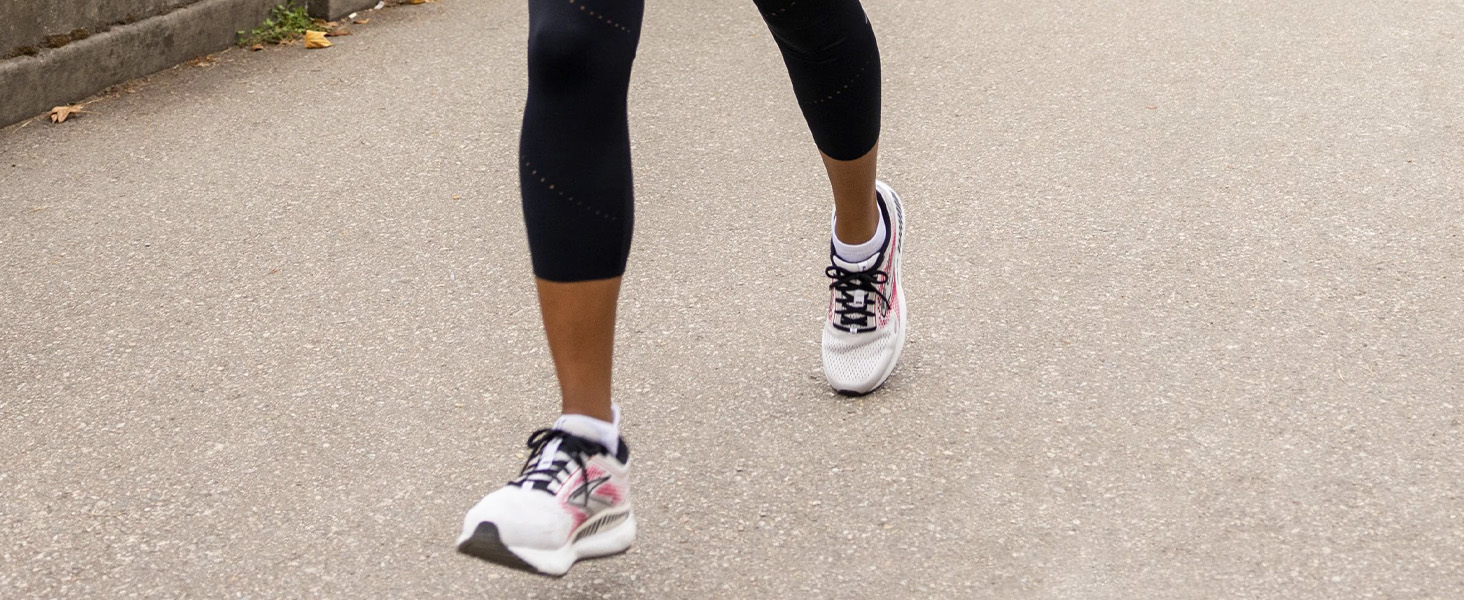 single woman, running